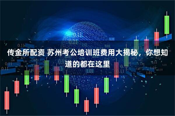 传金所配资 苏州考公培训班费用大揭秘，你想知道的都在这里