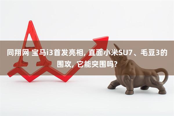同翔网 宝马i3首发亮相, 直面小米SU7、毛豆3的围攻, 它能突围吗?